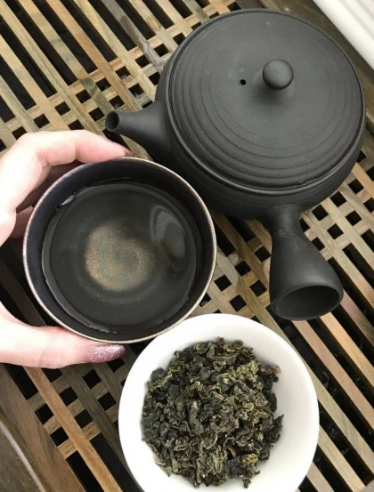 Chá Verde Gunpowder Especial - Folhas