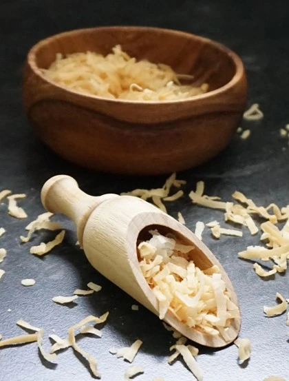 Geröstete Kokoschips - Vorspeise